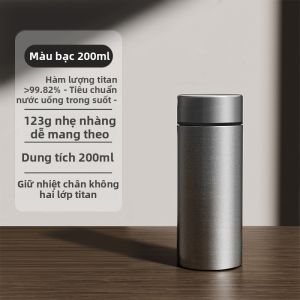 GIANXI | Bình Du Lịch Cách Nhiệt Titanium Mini