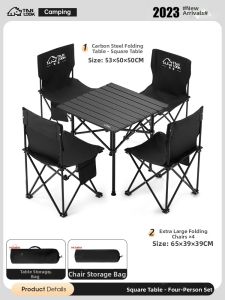 ANLOOK | Portable Camping Table and Chair Set
