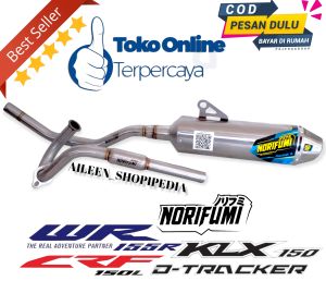 Knalpot Racing Norifumi Rocket 4 WR155 CRF 150 KLX 150 DTRACKER 150 SUPERMOTO Sangat bertenaga