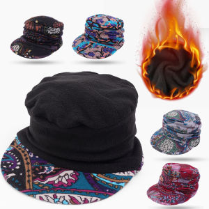 หมวกกันลม Sablon Bunga สั้นกว้างหมวกแก๊ปชาติพันธุ์พับได้มีจีบย้อนยุคหมวกโดมอัดพลีที่ทันสมัย ซื้อทั้งหมดให้ผลิตภัณฑ์ว่า 5 สี