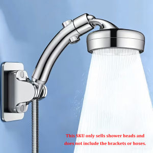 High Pressure Water Saving Adjustable Shower Head For Bathroom 2 In 1 Rainfall Handheld Showerhead With Rotating Elbow