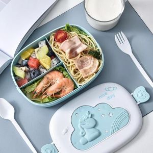 Kotak Makan Motif Unicorn / Lunch Box container microwavable heated lunch box