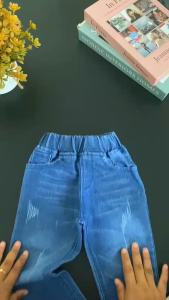 Jeans skinny anak ripped snowblue celana panjang anak laki-laki usia 1-12tahun