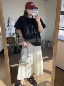 Áo Thun Tay Ngắn Cổ Tròn Cỡ Lớn Dáng Rộng Màu Trắng Có Nơ Bướm Cho Nữ Mùa Hè Áo Ngắn Che Béo Thon Gọn