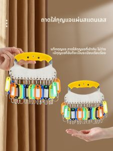 แผ่นใส่กุญแจสแตนเลส จัดระเบียบกุญแจได้หลายแบบ หัวเข็มขัด หมุดบังคับ ป้องกันการปลอมแปลง อุปกรณ์งานวันเกิด ของขวัญสร้างสรรค์