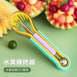 Creative Fruit Slicer Kit Watermelon Ball Scooper Carving Knife Set Kitchen Tools for Cutting And Serving Fruit Platters