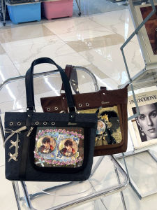 Smaller Original Large Capacity Shoulder Bag Handheld Commuting Display Bag Underarm Tote Bag Soft Oxford Cloth Pure Color