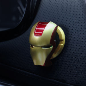 Hot Toys | Marvel Car Ignition Cover - Captain America & Iron Man Engine Start Button Anime Car Trim Sticker Accessories Toy