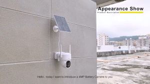 (4MP) Solar Battery CCTV SriHome DH006 2K (2560x1440) WiFi Camera Outdoor Wireless + Solar Panel (100% WIRED FREE)