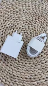Realme 120W GaN SuperVOOC Charger EU Plug Dual Port 1A1C  Wall Charger Adapter With 12A PD Type‑C Cable For GT 7 8 17 16 Pro Max