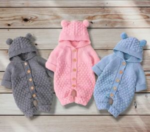 Jumper Rajut Untuk Bayi Baru Lahir Jumpsuit Bayi Cewek Dan Cowok Baby Newborn 0-12 Bulan