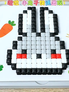 NIKO Montessori Peg Mosaic Board for Kids Creative Puzzle Building Toy Fine Motor Skills Color Matching Educational Toy