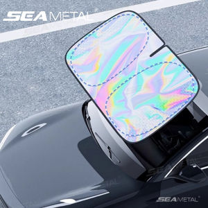 แผ่นบังแดดพร้อมฉนวนกันความร้อนที่คลุมกันแดดแสงเลเซอร์กระจกหน้าแผ่นกรองแสงติดรถยนต์พับได้