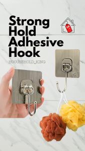 LH Heavy-Duty Self-Adhesive Wall Hook Multipurpose Waterproof Strong Hold Wall Hook