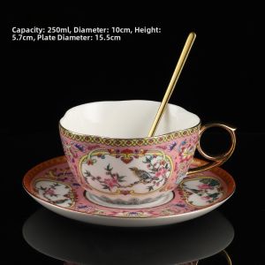 YYBAIO | Enamel Color High-Quality Ceramic Coffee Cup Set