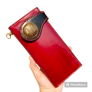 กระเป๋าสตางค์หนังแท้ใบยาว หนังวัว หนังวัวแท้