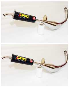 knalpot suzuki satria hiu/lumba model samping full croom slincer karbon