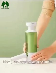 Press Type Stuffer for longganisa Homemade Tool Kitchen Plastic Utensils w/ 2 available color GREEN AND BROWN