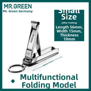 Multi-function Foldable Nail Clipper with Knife Keychain