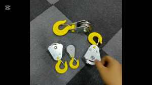 Lifting Hook Pulley with Bearing Micro Electric Small Crane Wire Rope Lower Hook Group Movable