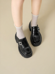 Josiny | Platform Oxford Loafers Black