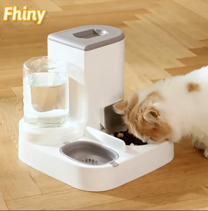 2 In 1 Cat Food Automatic Feeder Feeder and Water Dispenser Integrated Fully Automatic Food Feeding