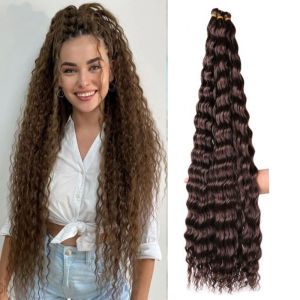 H & STAR 30 นิ้วยืดสังเคราะห์ Deep Wave ผมโครเชต์ Yaki Ombre Braiding Hair เส้นใยอุณหภูมิสูง Extensions สําหรับผู้หญิง