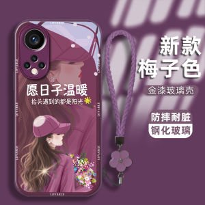 Elegant Simplicity Personality Glass Phone Case for Huawei Honor 50 50Pro 60SE 60 New Model 60Pro Magic4 Magic3 Silicone Protective Cover