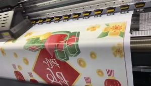 (Tặng đinh móc+keo dán) Phông nền tranh vải treo tường backdrop Tết Tết Nguyên Đán Happy New Year trang trí sự kiện