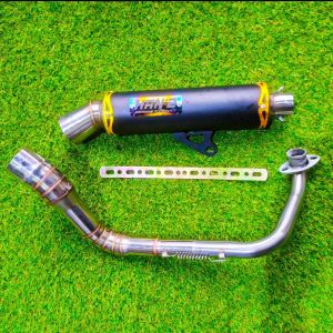 KNALPOT FULLSET SAMLONG BLACK ORIGINAL HAN BEAT MIO PCX VARIO SCOPPY ADV NMAX GENIO BEAT STREET DLL