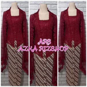 set kebaya brukat kutubaru kebaya manten maroon kebaya brukat terbaru kebaya brukat wisuda TERMURAH