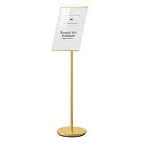 A3 Floor Standing Display Board Advertising Board Guide Board Indicator Board Aluminum Alloy Stand Simple Modern Style