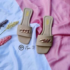Sandal Wanita Sandal Flat Ring Rantai KD 01