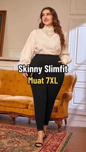PLUS SIZE JEANS WOMEN [big size jeans] high class Kain getah jeans {READY STOCK}