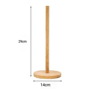 Kitchen Wooden Roll Paper Towel Holder Bathroom Tissue Stand Dining Table Vertical Napkins Rack Toilet Storage Accessories