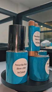 Premium Wax Barcode Ribbon Outside 110mm x 75M