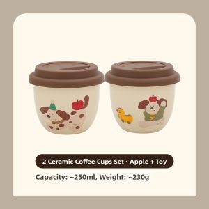 Portable Ceramic Cup with Lid