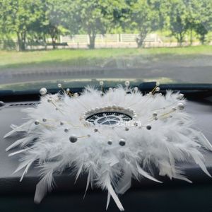 Goddess Popular Car Decorative Accessories Large Size Feather Anti-Slip Pad Center Console Decoration High End Car Interior