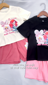 Bộ Cotton Bé Trai Bé Gái Riomio Vải 100% Cotton 4 Chiều Bảng Màu Lạ In Hình Hottrend Cute Xỉu Size 3/4–7/8 (15–27kg) RBG1057