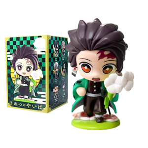 Bandai | Demon Slayer Tanjiro Kamado Nezuko Anime Cartoon Figure Blind Box Creative Personalized Statue Model Ornament Surprise Gift Box