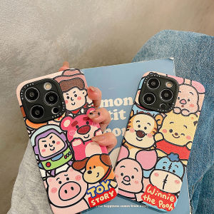 CrashStar เคสโทรศัพท์หนังนิ่มรูปการ์ตูนน่ารู้จักกันกระแทกสำหรับ iPhone 15 14 Pro Max 13 12 Pro Max 11