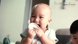 【6 M+】Baby Yellow Peach DIY Snack Food Freeze Dried Baby Puff Snack | Biskut Baby Finger Food | 冻干黄桃宝宝饼溶豆 | Herbalicious2u