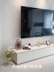 SAMEDREAM | Solid Wood Floor-standing TV Cabinet for Small Apartments