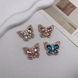 (1 cái)Center kim loại hình cánh bướm 35*40mm Nguyên liệu làm trang sức cổ trang Nguyên liệu diy