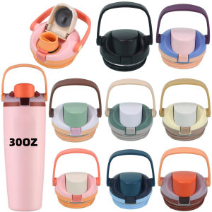 Replacement Lid Compatible Accessory with Owala FreeSip Sway 30oz Water BottlesCaps with Carry Handle Easy-Open Button