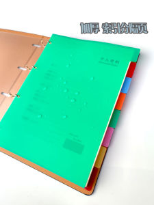 Thẻ Phân Loại Màu PVC Mờ DIY Nhãn Chỉ Mục Bảng Tách Trang A4 Vật Liệu Văn Phòng Phẩm Đồ Dùng Văn Hóa Thương Hiệu Dream Sea