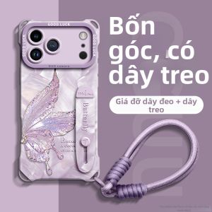 Ốp Lưng Điện Thoại Hỗ Trợ Nhiều Mẫu Với Dây Đeo và Chuỗi