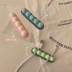 Data Cable Charging Cable Storage Desk Charger Storage Desktop Mobile Phone Cable Organizing Box Pea Fixed Clamp