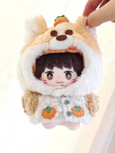 Orange Cotton Doll Outfit Set Changeable Clothing Dolls Toy Figures Japanese Style Runaway Plan Wardrobe Comes to Orange Juice