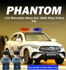 Mô Hình Xe Cảnh Sát & Cứu Hỏa Đèn Âm Thanh Phong Cách Retro Tỷ Lệ 1/32